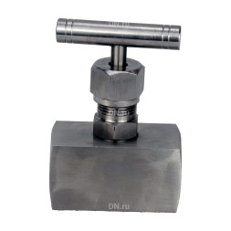 Клапан игольчатый VN3131M-T-Ht 1/4″ Ду8 Ру400 резьбовой, корпус - нержавеющая сталь 304, уплотнение - металл, с Т-образной рукояткой