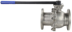Кран шаровой BV3232P(2pc)-FP-F-ISO-H Ду125 Ру16, корпус - нержавеющая сталь 316, уплотнение - PTFE, полнопроходной фланцевый с ISO-фланцем и рукояткой, 27х27, F10/F12