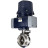Затвор дисковый поворотный WBV3131S-2W-T-H Ду15 Ру10 резьбовой, корпус - пищевая нерж. сталь AISI 304, диск - нерж. сталь AISI 304, уплотнение - Silicon, с электроприводом четвертьоборотным QTSA-N-003EM-O0-220VAC с пружинным возвратом в Уфе