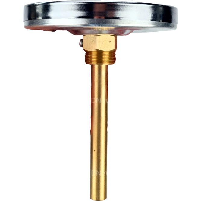 Термометр биметаллический осевой TB-311-A1.5 (-40-60°C) L=64мм Ру10, диаметр корпуса - 100мм, нержавеющая сталь 304, длина погружной части L=64мм, класс точности - 1.5 в Уфе