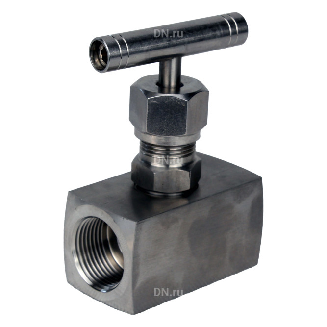 Клапан игольчатый VN3131M-T-Ht 1 1/4″ Ду32 Ру400 резьбовой, корпус - нержавеющая сталь 304, уплотнение - металл, с Т-образной рукояткой в Уфе