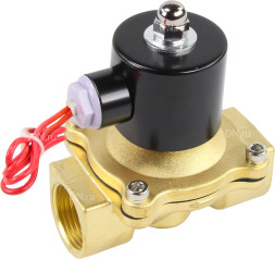 Клапан электромагнитный VS100-VT-NC-24VDC 1″ Ду25 Ру10, соленоидный двухходовой, корпус - латунь, уплотнение - Viton, резьбовой, нормально-закрытый, прямого действия, катушка - 24В
