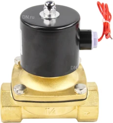 Клапан электромагнитный VS100-VT-NC-24VDC 1 1/4″ Ду32 Ру10, соленоидный двухходовой, корпус - латунь, уплотнение - Viton, резьбовой, нормально-закрытый, прямого действия, катушка - 24В