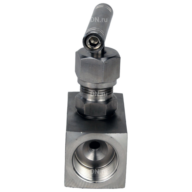 Клапан игольчатый VN3131M-T-Ht 2″ Ду50 Ру400 резьбовой, корпус - нержавеющая сталь 304, уплотнение - металл, с Т-образной рукояткой в Уфе