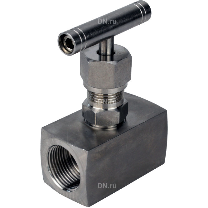 Клапан игольчатый VN3232M-T-Ht 1/4″ Ду8 Ру400 резьбовой, корпус - нержавеющая сталь 316, уплотнение - металл, с Т-образной рукояткой в Уфе