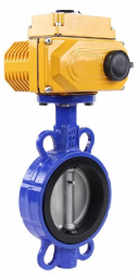 Затвор дисковый поворотный WBV1432E-2W-Fb-H Ду150 Ру16, корпус - чугун GGG50, диск - нержавеющая сталь 316L, уплотнение - EPDM, с электроприводом QT-N-010EM-A1-220VAC-У1 220В (4-20мА) HARK