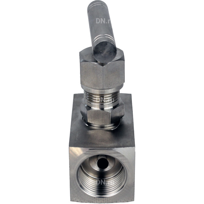 Клапан игольчатый VN3232M-T-Ht 3/8″ Ду10 Ру400 резьбовой, корпус - нержавеющая сталь 316, уплотнение - металл, с Т-образной рукояткой в Уфе