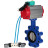 Затвор дисковый поворотный WBV1631N-2W-Fb-H Ду80 Ру16 LUG корпус - чугун QT450, диск - нержавеющая сталь 304, уплотнение - NBR, с пневмоприводом PA-DA-083, пневмораспределителем 4V320-08 AC220V и магнитным переключателем ALS200D в Уфе