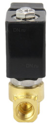 Клапан электромагнитный VS700-PT-NC-24VAC 1/2″ Ду15 Ру6 прямого действия двухходовой, корпус - латунь, присоединение - внутренняя резьба, уплотнение - PTFE, нормально-закрытый, катушка - 24 В AC