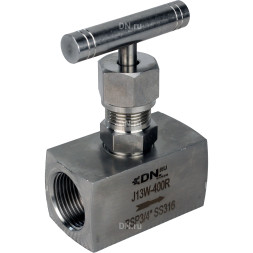 Клапан игольчатый VN3232M-T-Ht 3/4″ Ду20 Ру400 резьбовой, корпус - нержавеющая сталь 316, уплотнение - металл, с Т-образной рукояткой