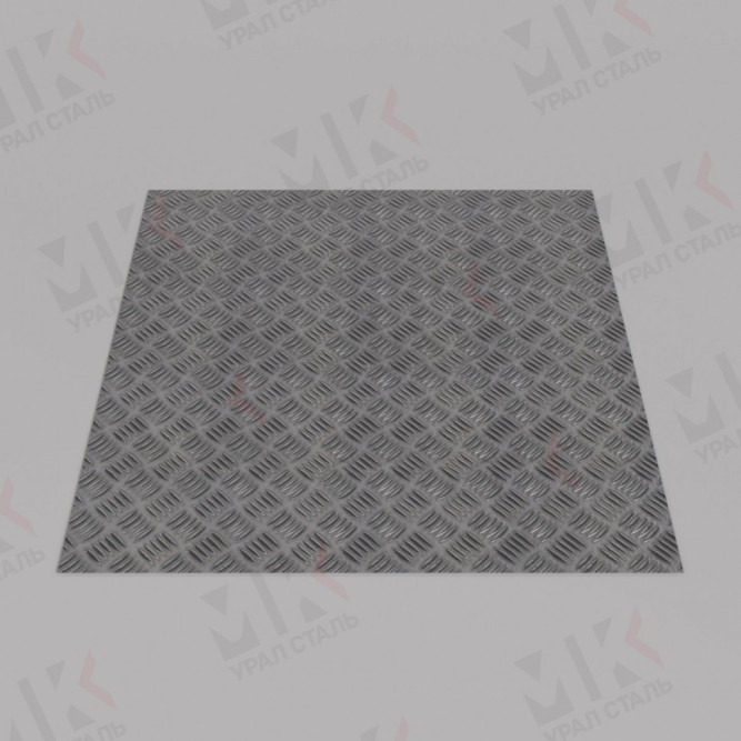 Лист алюминиевый рифлёный 2x1250x2500 мм, АМГ2Н2 в Уфе