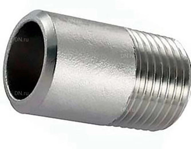 Ниппель Н-304-W-НР 3/4″ Ду20 Ру20, корпус - нержавеющая сталь AISI 304, присоединение - под приварку/наружная резьба, тип резьбы - BSPT в Уфе