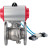 Кран шаровой BV3232P(2pc)-FP-F-ISO-H Ду125 Ру16, 27х27, полнопроходной фланцевый, нержавеющая сталь SS316, уплотнение - PTFE, с пневмоприводом PA-SA-160 с возвратными пружинами, с пневмораспределителем 4V320-08 AC220V в Уфе