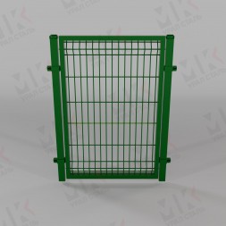Калитка для 3д забора зеленая (RAL 6005) 2000х1000 мм без замка