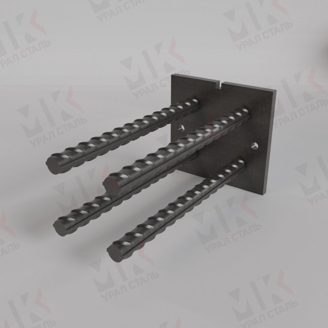 Закладная деталь М-0-2 серия 1.400-6/76 для железобетонных конструкций в Уфе