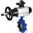 Затвор дисковый поворотный WBV1631E-2W-Fb-H Ду150 Ру16 LUG корпус - чугун QT450, диск - нержавеющая сталь 304, уплотнение - EPDM, с пневмоприводом PA-DA-105-1 и БКВ APL-210N в Уфе