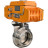 Затвор дисковый поворотный WBV3131E-2W-T-H Ду15 Ру10 резьбовой, корпус - пищевая нержавеющая сталь 304, уплотнение - EPDM, с электроприводом QT-N-005EM-A1-220VAC-У1 c датчиком обратной связи и входным управляющим сигналом 4-20мА HARK в Уфе