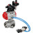 Кран шаровой BV3232P(4pc)-SP-3WL-T-ISO-H Ду20 Ру63, стандартнопроходной, корпус - нержавеющая сталь 316, уплотнение - PTFE, внутренняя резьба, с пневмоприводом PA-DA-052, пневмораспределителем 4V320-08 AC220V, БКВ APL-210N, БПВ AFC2000 в Уфе