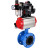 Затвор дисковый поворотный WBV1313E-2W-F-H Ду200 Ру16 фланцевый, корпус - чугун GGG40, диск - чугун GGG40, EPDM, с пневмоприводом PA-DA-140, пневмораспределителем 4M310-08 AC220V, БКВ APL-510N EX и БПВ AFC2000 в Уфе