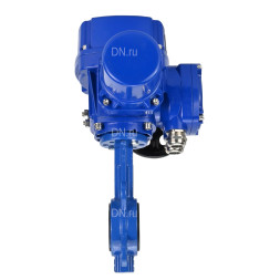 Затвор дисковый поворотный WBV1432N-2W-Fb-H Ду300 Ру16, корпус - чугун GGG50, диск - нержавеющая сталь 316L, уплотнение - NBR, с электроприводом QT-N-060M-O2-220VAC-У1