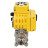 Кран шаровой BV3232P(3pc)-FP-W-ISO-H Ду65 Ру25 полнопроходной двухходовой, нержавеющая сталь SS316, под приварку, уплотнение - PTFE, с 1/4-оборотным электроприводом QT-N-010EM-O1-380VAC-У1 в Уфе
