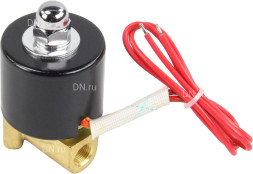 Клапан электромагнитный VS100-NT-NC-24VAC 1/8″ Ду6 Ру10 прямого действия двухходовой, корпус - латунь, присоединение - внутренняя резьба, уплотнение - NBR, нормально-закрытый, катушка - 24 В AC