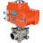 Кран шаровой BV3232P(3pc)-FP-W-ISO-H WDVF Ду32 Ру63 полнопроходной, трехсоставной, корпус - нержавеющая сталь 316, уплотнение - PTFE, под приварку, с 1/4-оборотным электроприводом QT-N-003EM-O1-24VDC-У1 HARK в Уфе