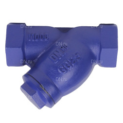 Фильтр сетчатый FMY1131PPL-T 1 1/4″ Ду32 Ру16 резьбовой L=140, корпус чугун GGG25, сетка SS304, уплотнение PPL, Y-образный