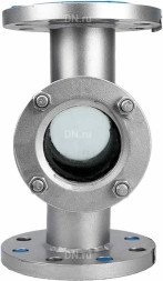 Стекло смотровое SG2-35S-F тип В ГОСТ 21836-2021 Ду32 Ру25 нержавеющая сталь, фланцевое
