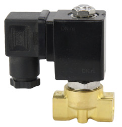 Клапан электромагнитный VS700-PT-NC-220VAC 1 1/4″ Ду32 Ру10 соленоидный двухходовой, корпус - латунь, уплотнение - PTFE, присоединение - внутренняя резьба, прямого действия, нормально закрытый, с нулевым перепадом давления, катушка - 220В