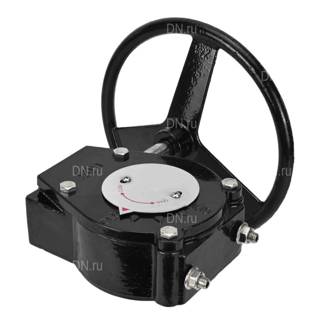 Редуктор RDN RQN5-500Z-T30 Ру16 для четвертьоборотной запорно-регулирующей арматуры, корпус - алюминиевый сплав, квадрат штока 22х22, F10 в Уфе