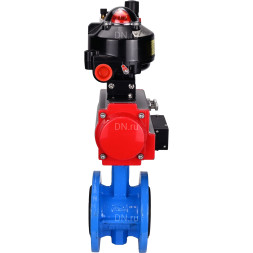 Затвор дисковый поворотный WBV1313E-2W-F-H Ду50 Ру16 фланцевый, корпус - чугун GGG40, диск - чугун GGG40, EPDM, с пневмоприводом PA-DA-105, пневмораспределителем 4M310-08 DC24V, БКВ APL-510N EX и БПВ AFC2000