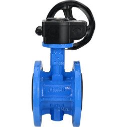 Затвор дисковый поворотный WBV1313E-2W-F-H Ду150 Ру16 фланцевый, корпус - чугун GGG40, диск - чугун GGG40, уплотнение - EPDM, с редуктором HAM RQN2-300Z-T37