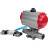 Кран шаровой BV3131P(3pc)-FP-W-ISO-H LONG Ду15 Ру63 полнопроходной, корпус - нержавеющая сталь 304, уплотнение - PTFE, под приварку, с пневмоприводом PA-SA-083 и пневмораспределителем 4V320-08 AC220V в Уфе