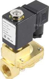 Клапан электромагнитный VS400-ET-NC-24VDC 3/8″ Ду10 Ру16, соленоидный двухходовой, корпус - латунь, уплотнение - EPDM, резьбовой, нормально-закрытый, пилотный, катушка - 24В