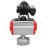 Кран шаровой BV3232P(2pc)-FP-T-ISO-H 1 1/2″ Ду40 Ру63 полнопроходной двухходовой, нержавеющая сталь SS316, внутренняя резьба, уплотнение - PTFE, с пневмоприводом с возвратными пружинами PA-SA-105 и БКВ APL-210N в Уфе