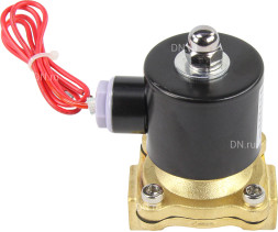Клапан электромагнитный VS100-ET-NC-24VAC 1/2″ Ду15 Ру10 прямого действия двухходовой, корпус - латунь, присоединение - внутренняя резьба, уплотнение - EPDM, нормально-закрытый, катушка - 24 В AC