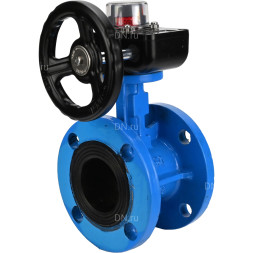 Затвор дисковый поворотный WBV1313E-2W-F-H Ду150 Ру16 фланцевый, корпус - чугун GGG40, диск - чугун GGG40, уплотнение - EPDM, с редуктором HGB RQN2-320Z
