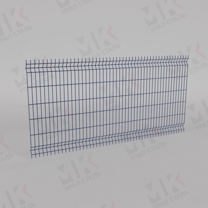 3д сетка для забора 1730х2500х3\4 секция RAL 5005 в Уфе