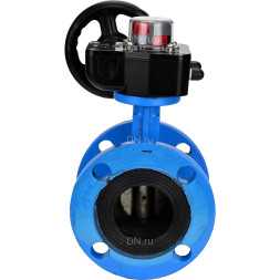 Затвор дисковый поворотный WBV1313E-2W-F-H Ду65 Ру16 фланцевый, корпус - чугун GGG40, диск - чугун GGG40, уплотнение - EPDM, с редуктором HGB RQN1-180Z