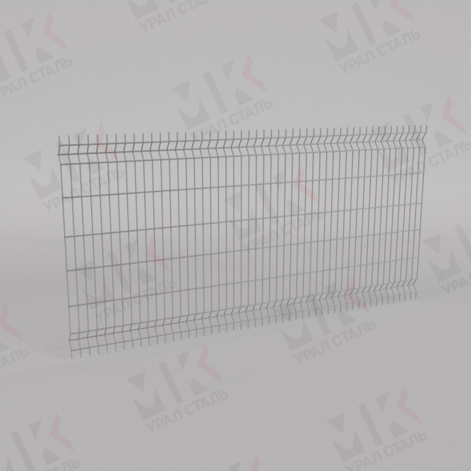 3Д забор белый (RAL 9003) 2500х3000х2 Medium в Уфе