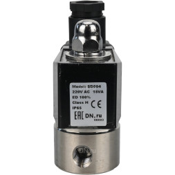 Клапан электромагнитный VS331-ET-NO-24VDC 1/4″ Ду8 Ру10, соленоидный двухходовой, корпус - нержавеющая сталь 304, уплотнение - EPDM, резьбовой, нормально-открытый, прямого действия, катушка - 24В