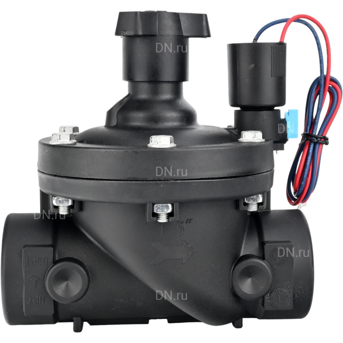 Клапан электромагнитный VS1141-NT-NC-24VDC 4″ Ду100 Ру10 соленоидный двухходовой пилотного действия, корпус - пластик PA66, уплотнение - NBR, внутренняя резьба, нормально закрытый (НЗ), катушка 24В DC в Уфе