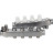 Коллекторная группа GC4-31-4 1″ Ду25 Ру10 отводов — 4, в сборе с терморегулирующими клапанами и запорно-балансировочными клапанами, дренажным краном и воздухоотводчиком, с заглушками, без переходников, корпус - нержавеющая сталь AISI 304 в Уфе