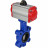 Затвор дисковый поворотный WBV1616N-2W-Fb-H Ду125 Ру16 LUG корпус - чугун QT450, диск - чугун QT450, уплотнение - NBR, с пневмоприводом PA-SA-140 и пневмораспределителем 4M310-08 DC24V в Уфе