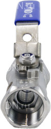 Кран шаровой BV3232P-SP-T-H Ду25 Ру63 стандартнопроходной двухходовой, нержавеющая сталь SS316, внутренняя резьба, уплотнение - PTFE, ручка-рычаг
