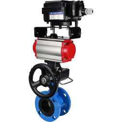 Затвор дисковый поворотный WBV1313E-2W-F-H Ду125 Ру16 фланцевый, корпус - чугун GGG40, диск - чугун GGG40, EPDM, с пневмоприводом PA-DA-130, позиционером YT-1000RSN без обратной связи и ручным дублером MON1-250-T26-ISO