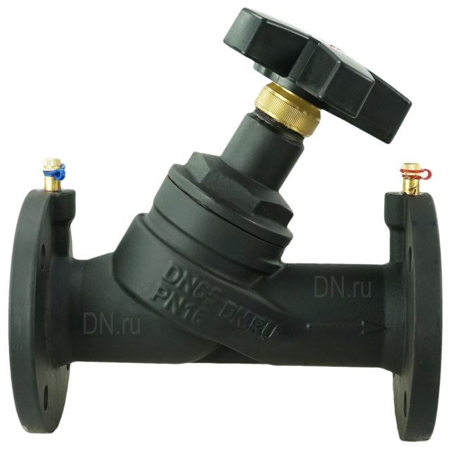 Клапан балансировочный VB1431V-F Ду65 Ру16 чугунный, фланцевый, с ниппелями в Уфе