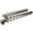 Коллекторная группа GC4-31-11 1″ Ду25 Ру10 отводов — 11, в сборе с терморегулирующими клапанами и запорно-балансировочными клапанами, дренажным краном и воздухоотводчиком, с заглушками, без переходников, корпус - нержавеющая сталь AISI 304 в Уфе