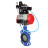 Затвор дисковый поворотный WBV1432E-2W-Fb-H Ду125 Ру16, корпус - чугун GGG50, диск - нержавеющая сталь 316L, уплотнение - EPDM, с пневмоприводом PA-DA-083, пневмораспределителем 4M310-08 DC24V, БКВ APL-210N, БПВ AFC2000 в Уфе